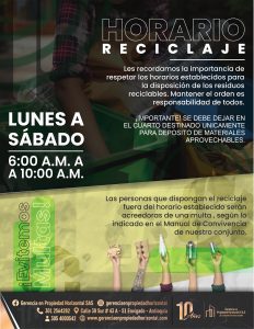 HORARIO RECICLAJE